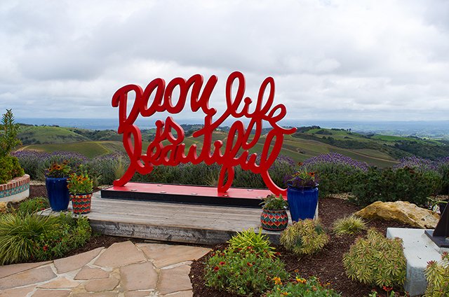 Travel 2024 Year In Review 19 Travel 2024 - View of Daou Vineyards in Paso Robles with Sculpture.